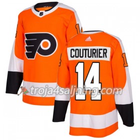 Philadelphia Flyers tröja Sean Couturier 14 Adidas 2017-2018 Orange Authentic - NHL Tröjor Herr